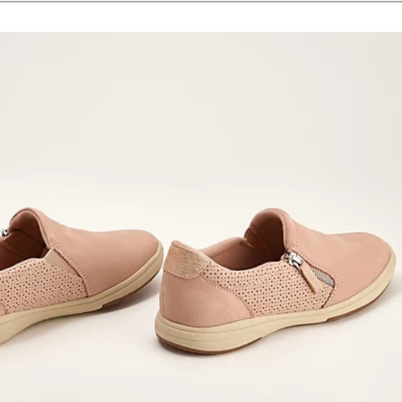 Earth Origins Elsie Pink Leather Slip On Casual Sneaker - Picture 11 of 11